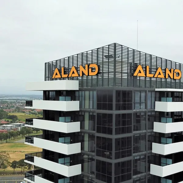 Aland - sky signs - roof signs