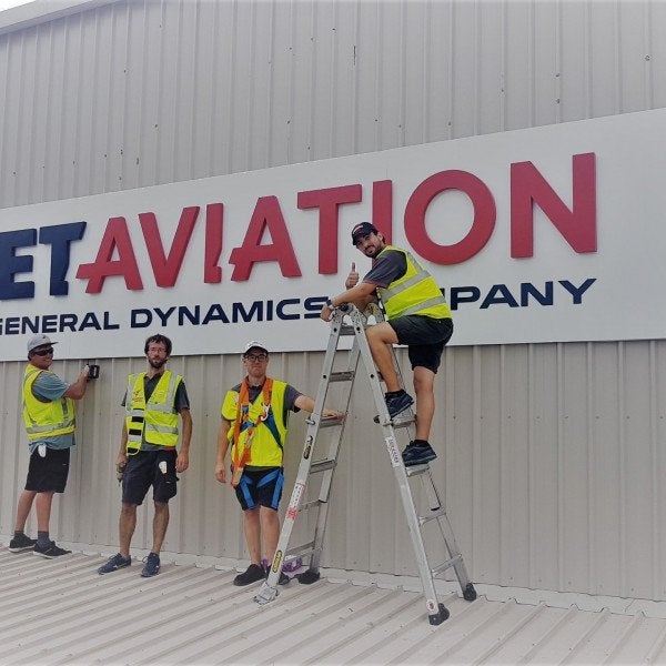 Jet Aviation - Illuminated Building Signs Sydney
