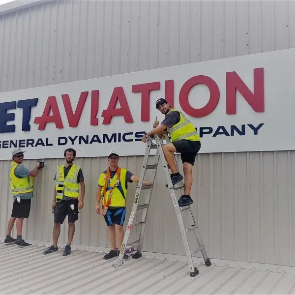 Jet Aviation - Illuminated Building Signs Sydney
