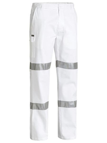 TAPED COTTON DRILL WHITE WORK PANT