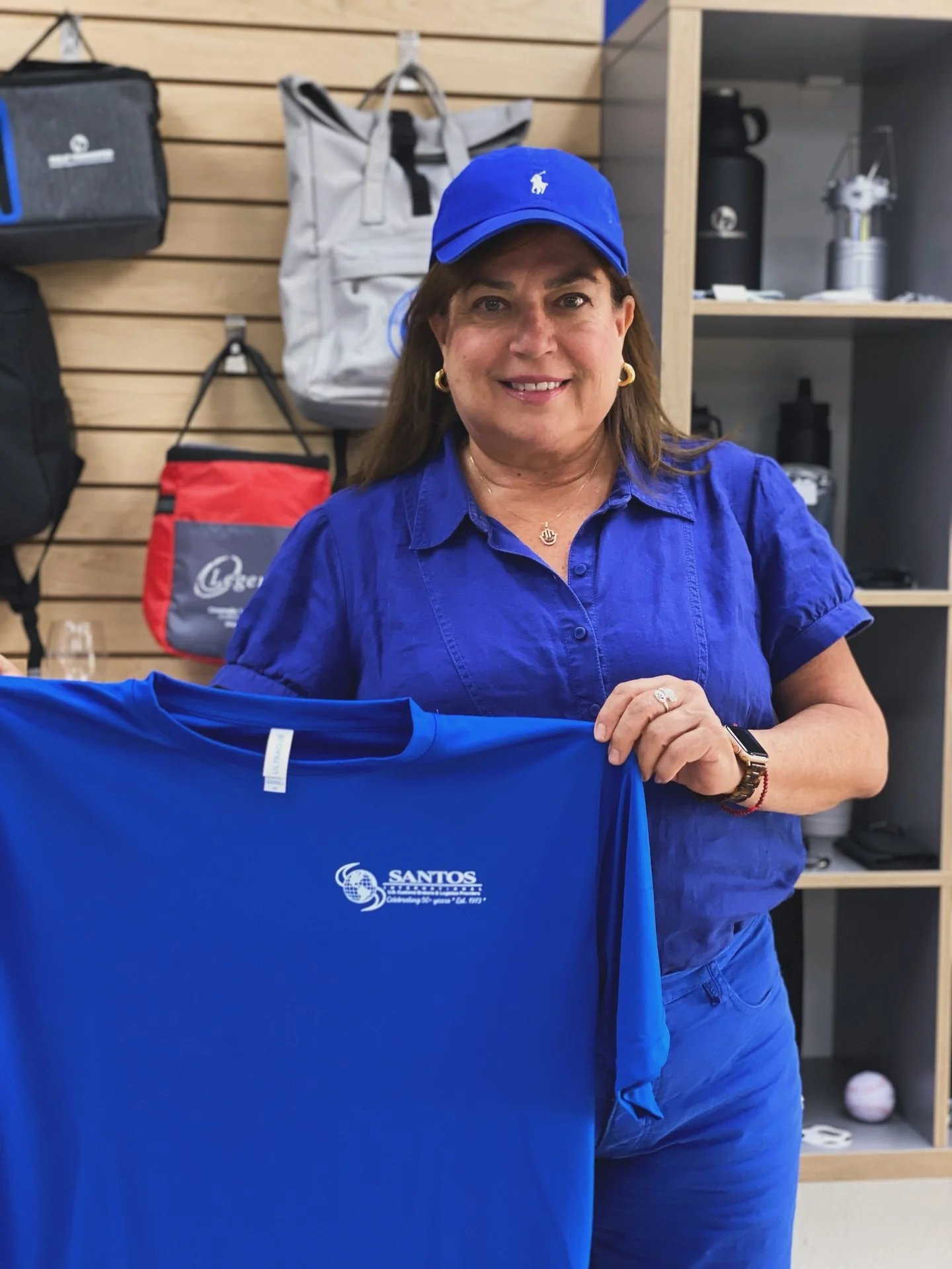 One of our amazing clients showing off their freshly printed shirts