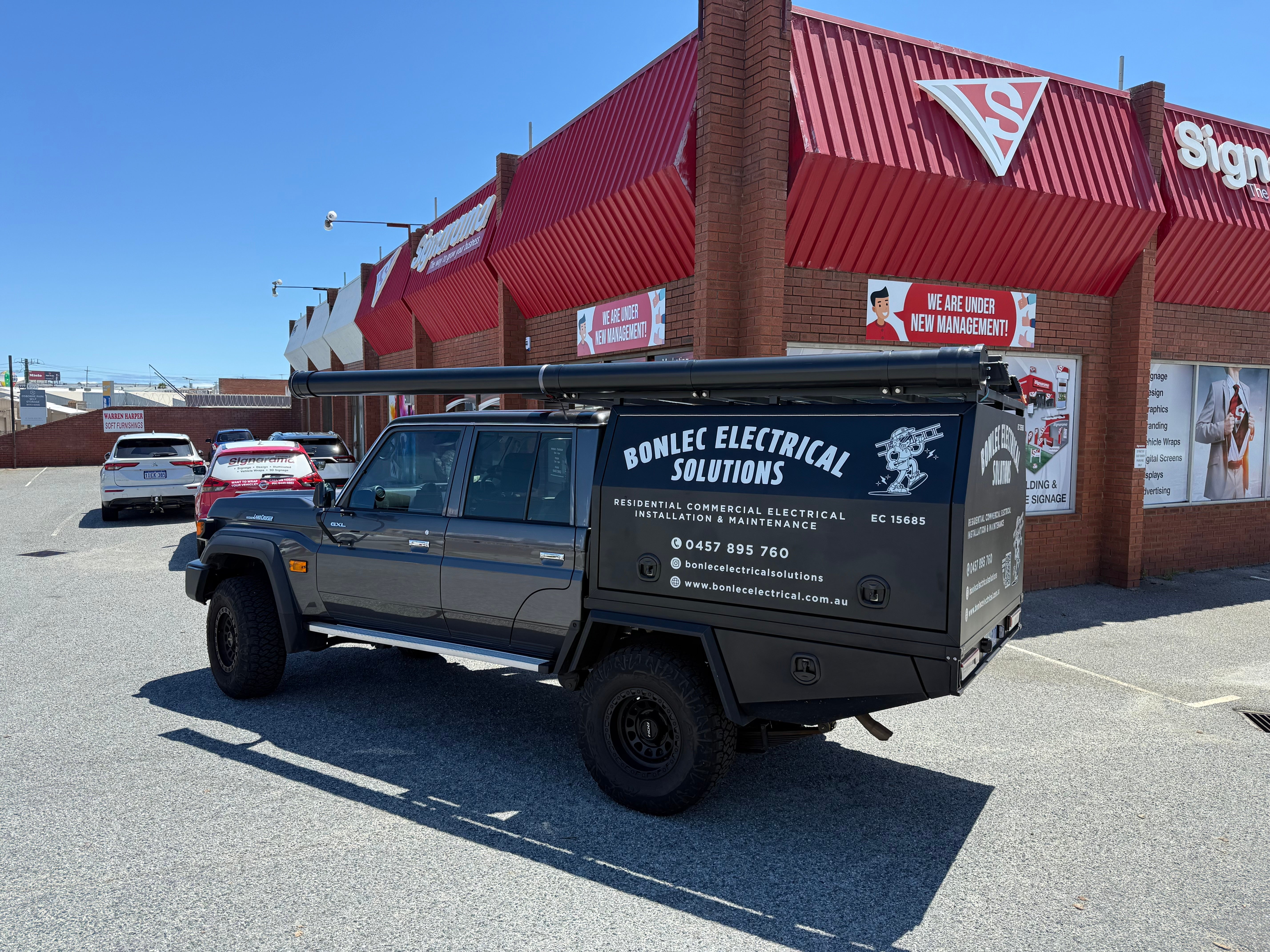 Turning Heads on the Road: Bonlec Electrical’s Land Cruiser Gets the Signarama Osborne Park Treatment