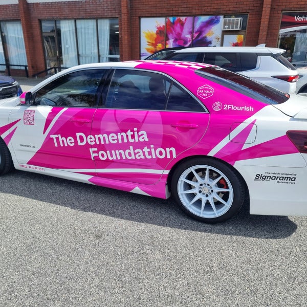 Raising Awareness in Motion: The Dementia Foundation Rally Car Wrap