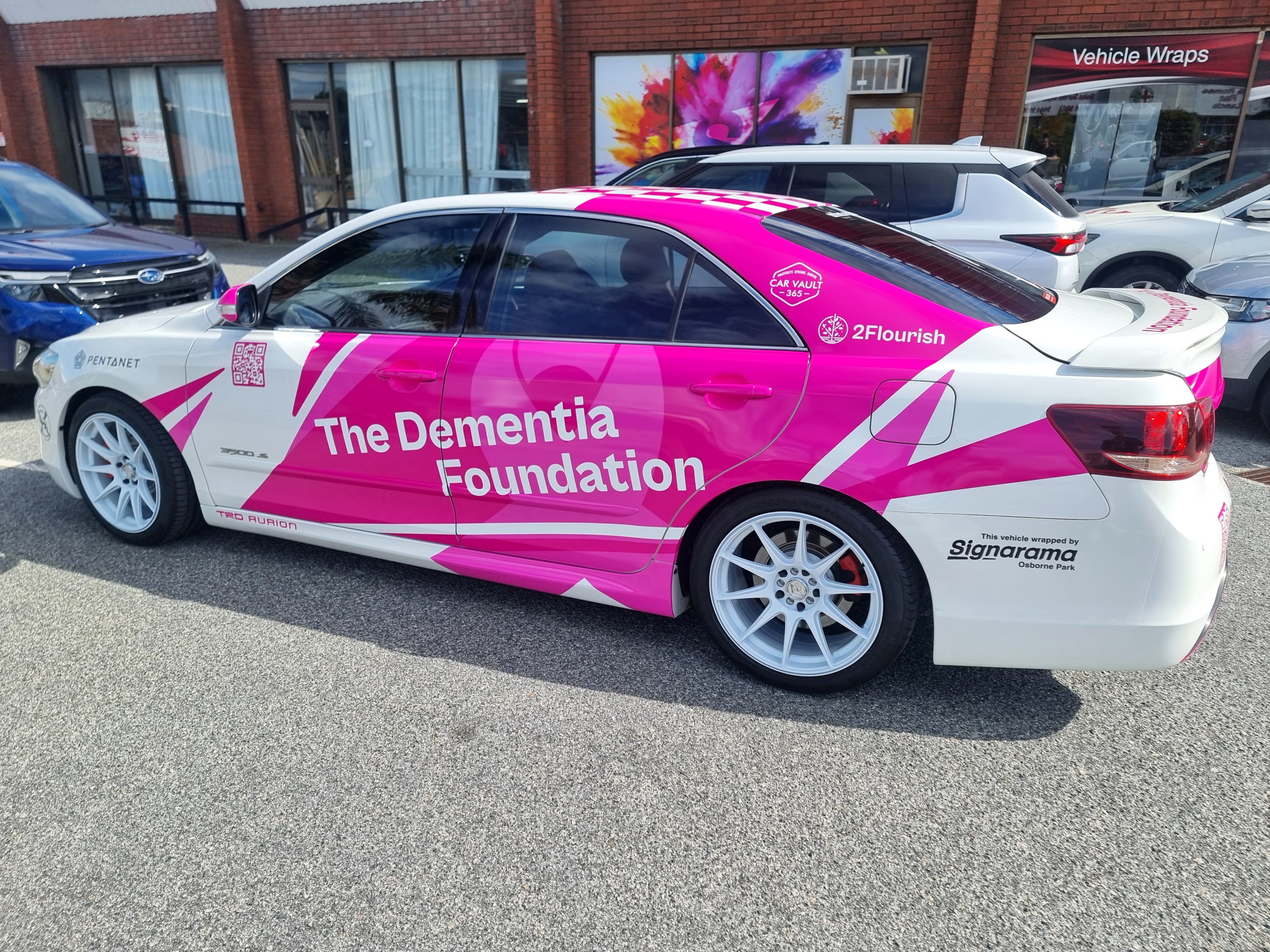 Raising Awareness in Motion: The Dementia Foundation Rally Car Wrap
