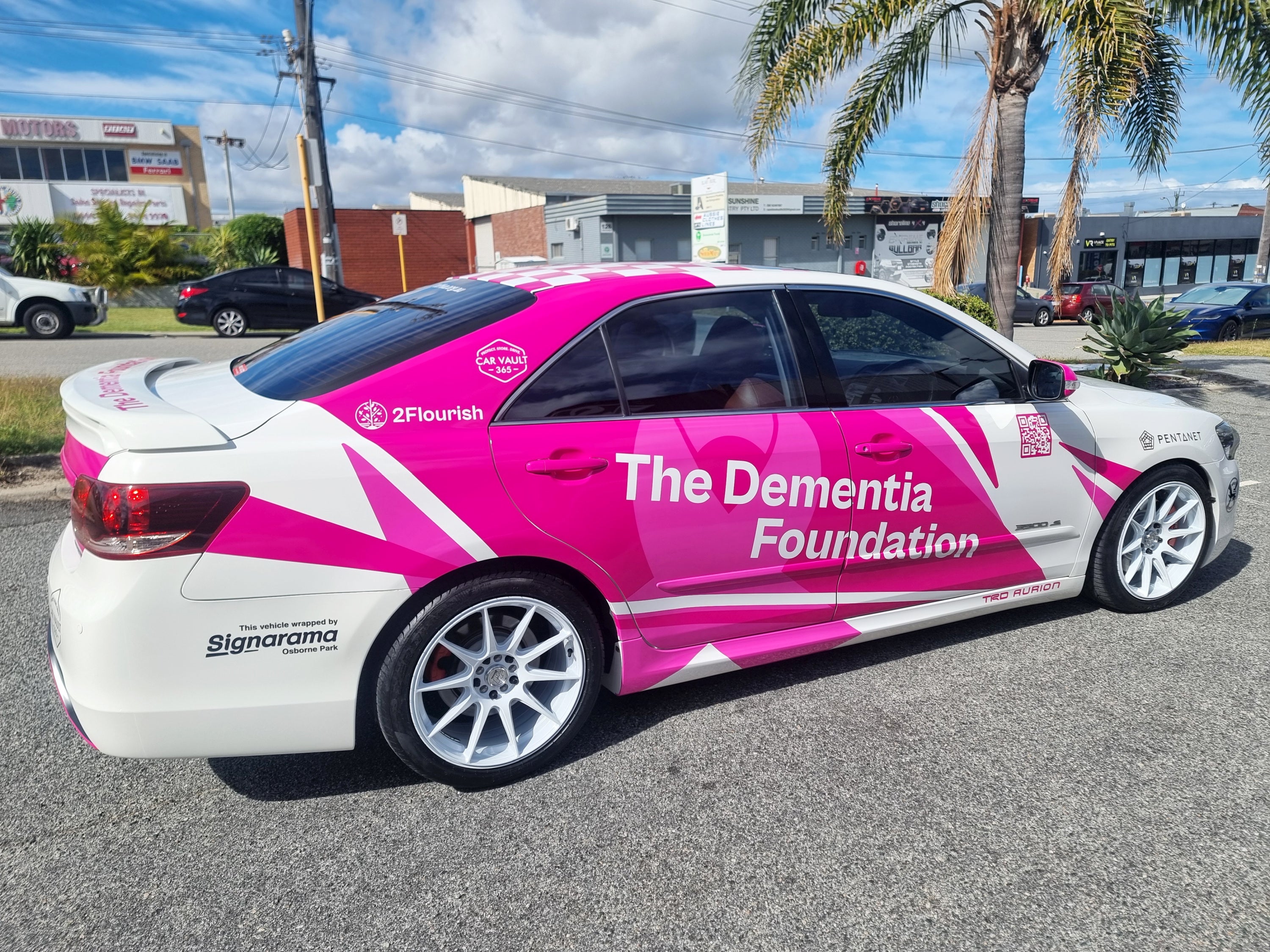 Raising Awareness in Motion: The Dementia Foundation Rally Car Wrap