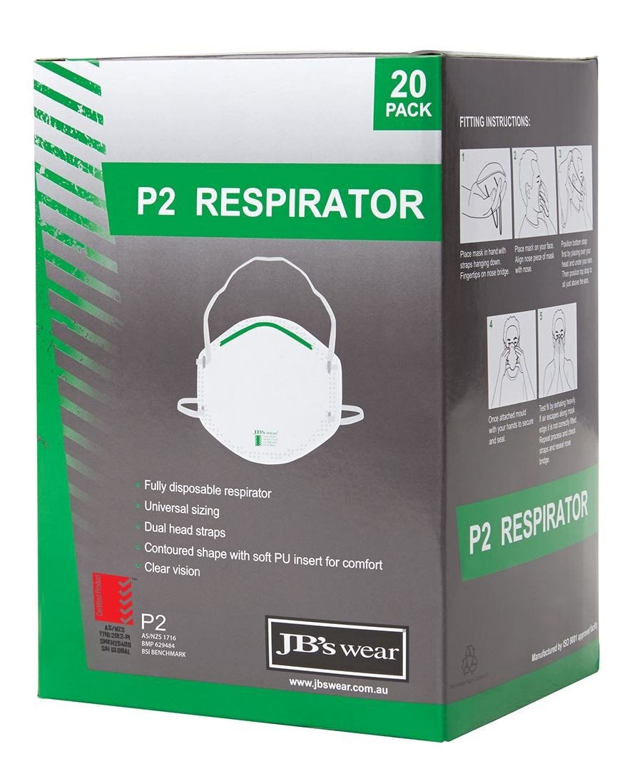 P2 RESPIRATOR (20PC)