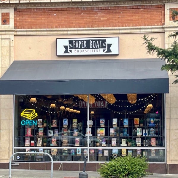 Existing Storefront Sign - New Location for Paper Boat Booksellers - Seattle, WA