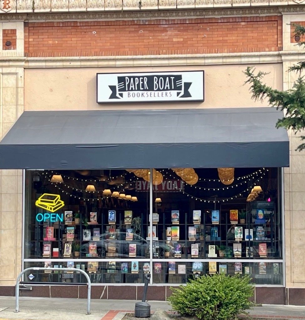 Existing Storefront Sign - New Location for Paper Boat Booksellers  - Seattle, WA