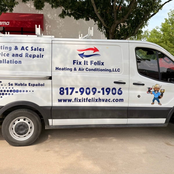 Fix It Felix Van Decals done by Signarama North Fort Worth / Keller