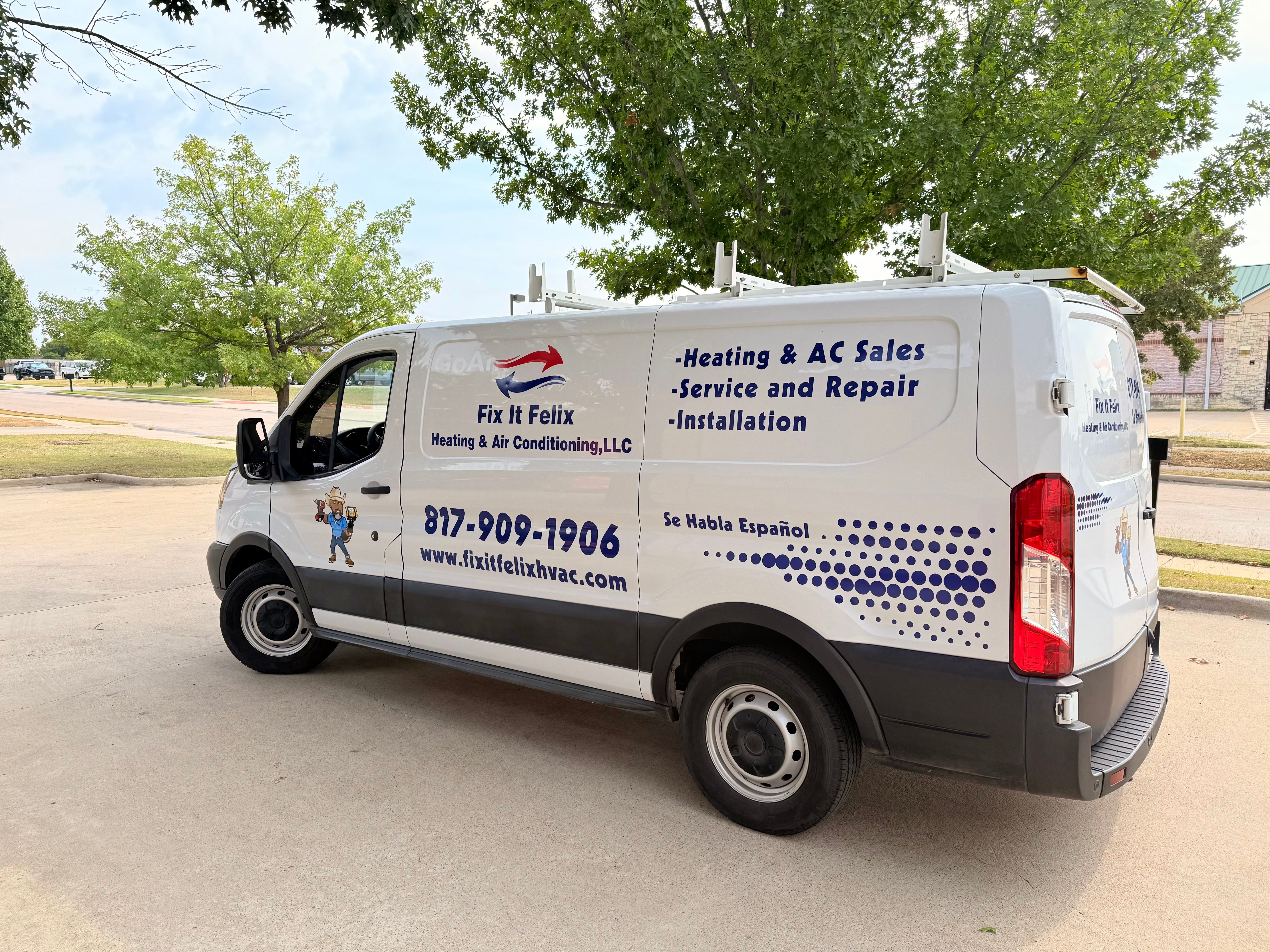 Fix It Felix Van Decals done by Signarama North Fort Worth / Keller