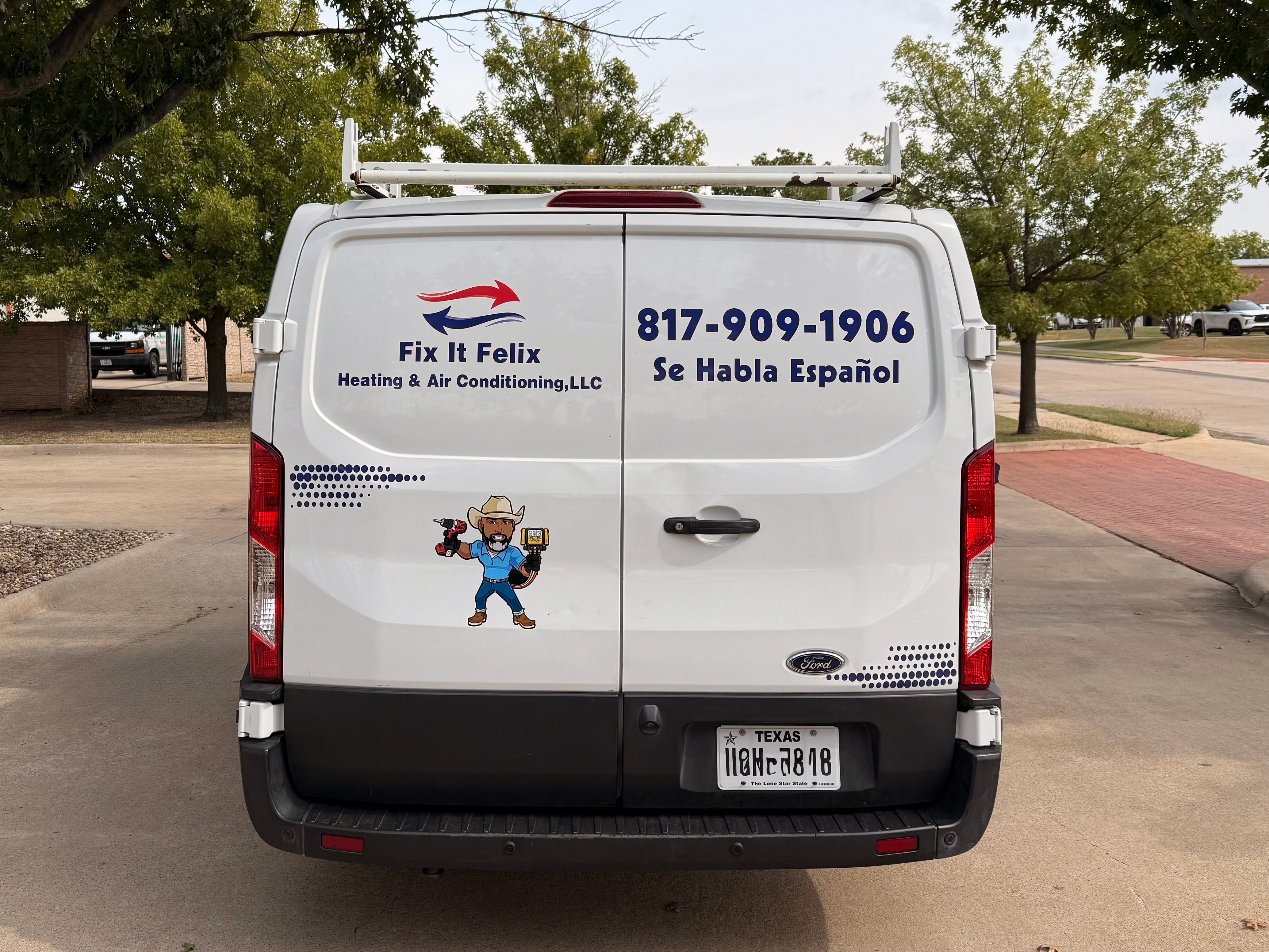 Fix It Felix Van Decals done by Signarama North Fort Worth / Keller