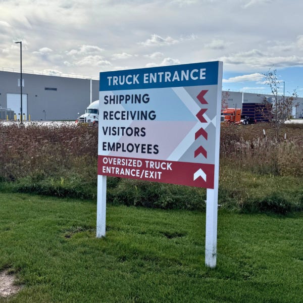 exterior signage: FTI Truck Entrance