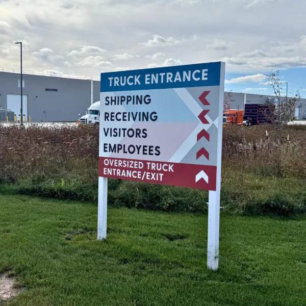 exterior signage: FTI Truck Entrance