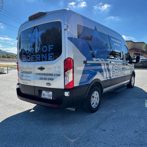 Ford of Boerne_Passenger and rear_Side_Spot Graphics