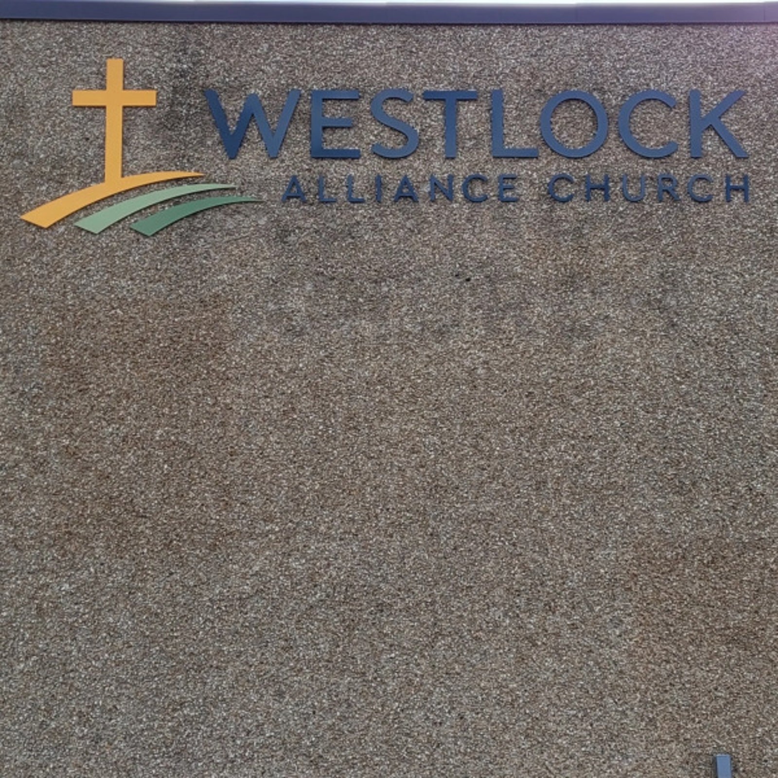 Non-Illuminated Acrylic Letters for Westlock Alliance Church in Westlock, AB