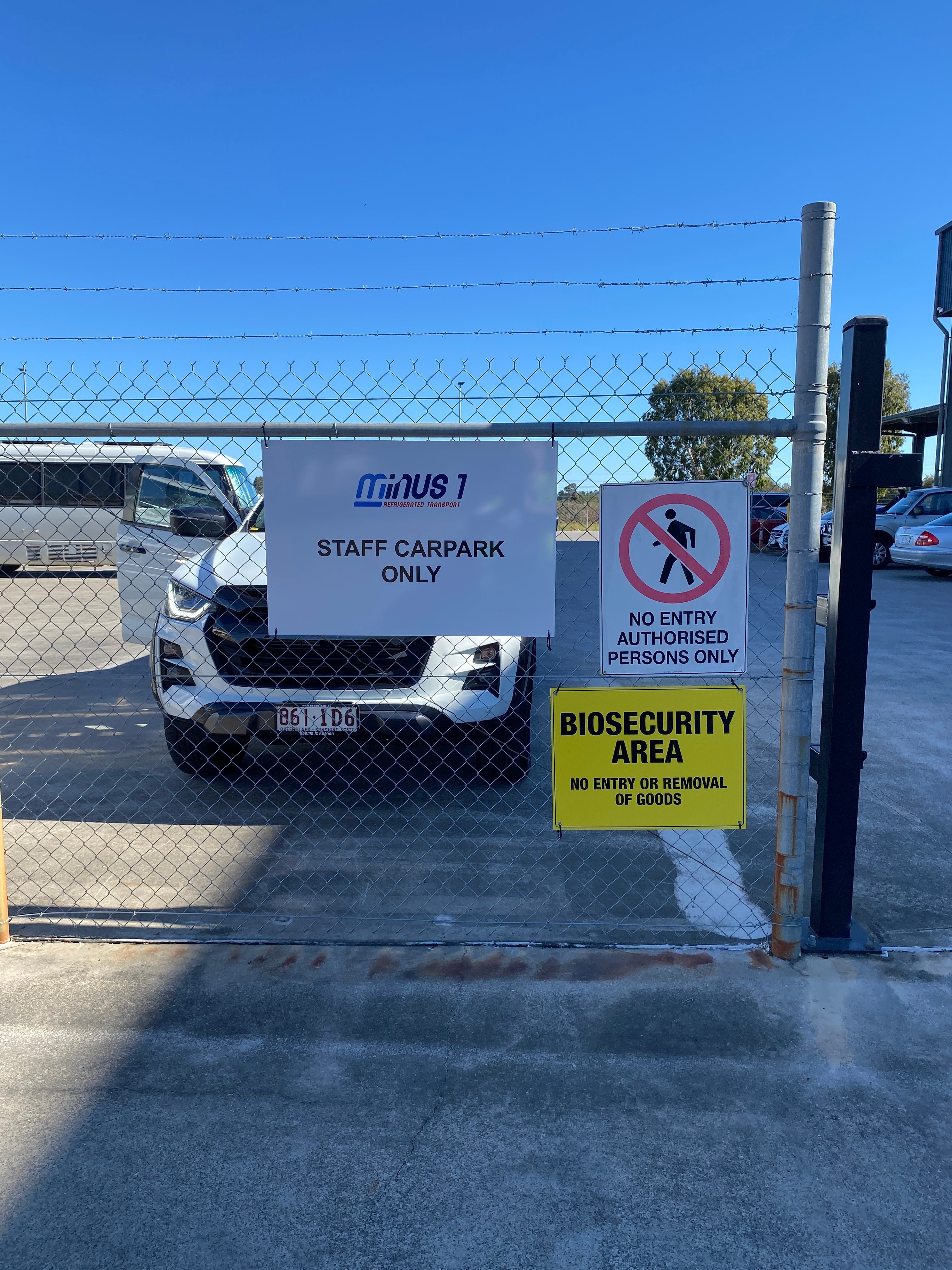Warehouse Signage for Minus One Refrigeration