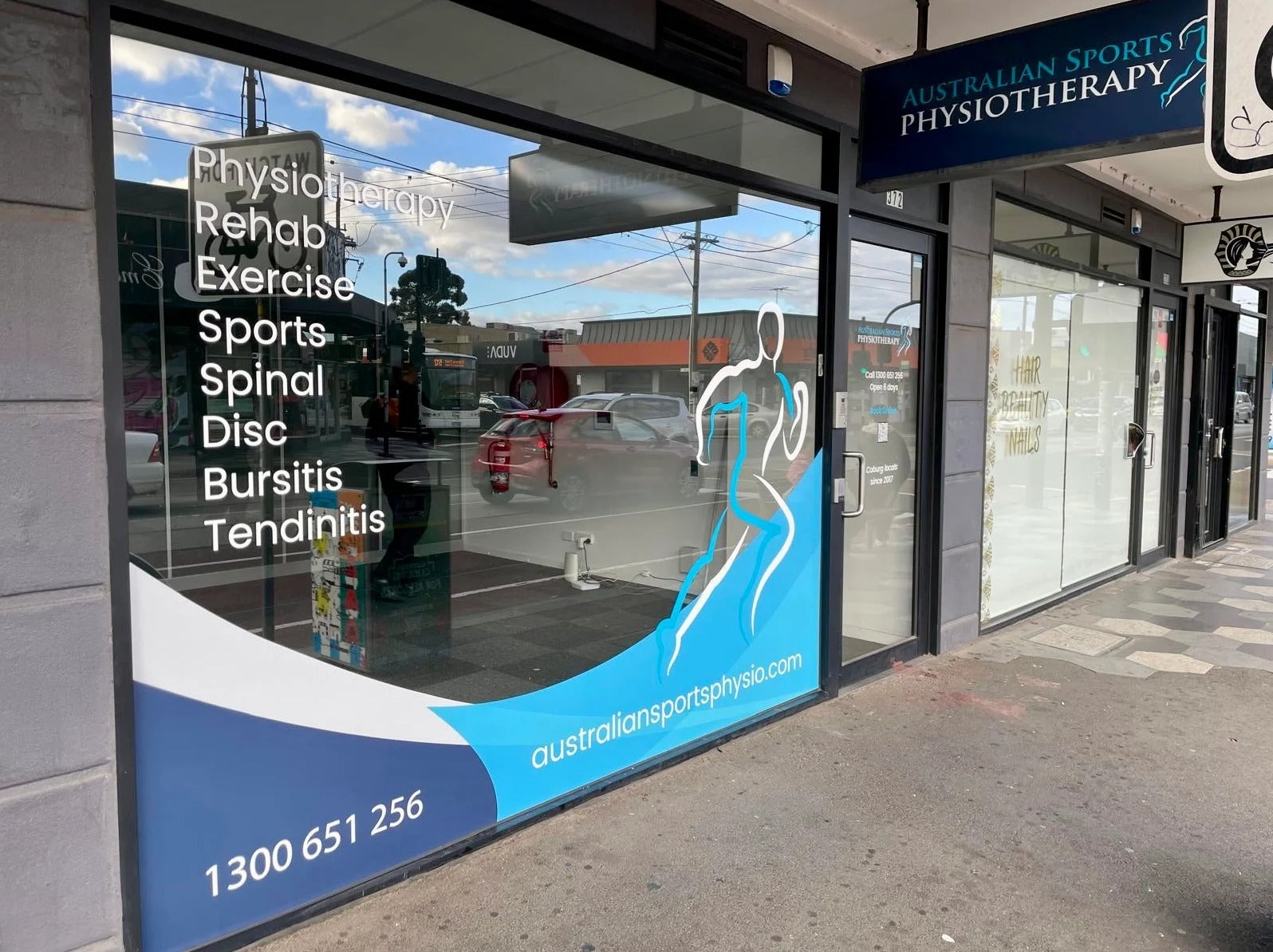 Shop Signage - Australian Sports Physiotherapy - Coburg VIC.