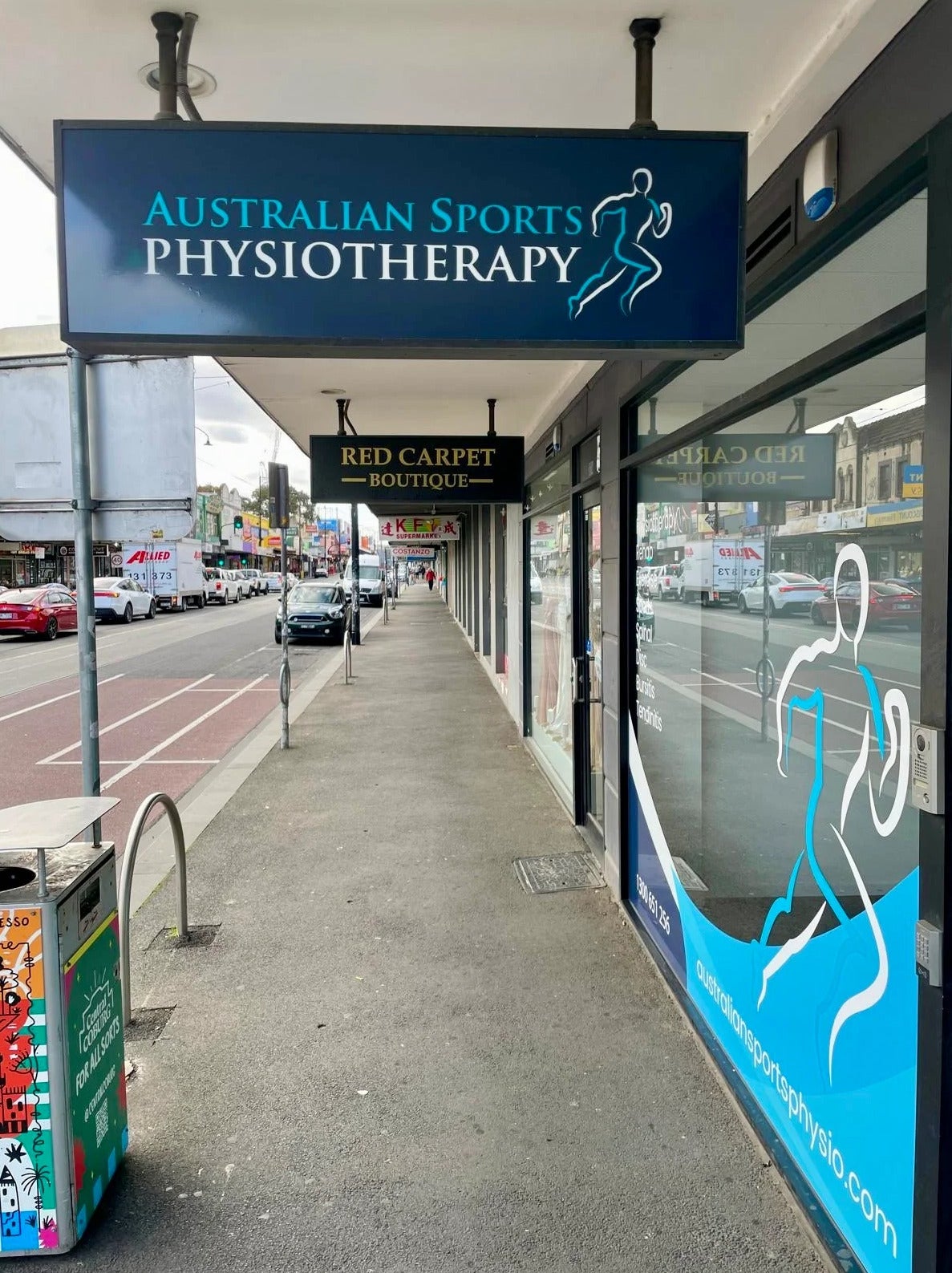 Shop Signage - Australian Sports Physiotherapy - Coburg VIC.