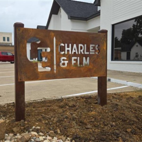 Custom Metal Sign for Brockett Street Capital in Old Town Lewisville
