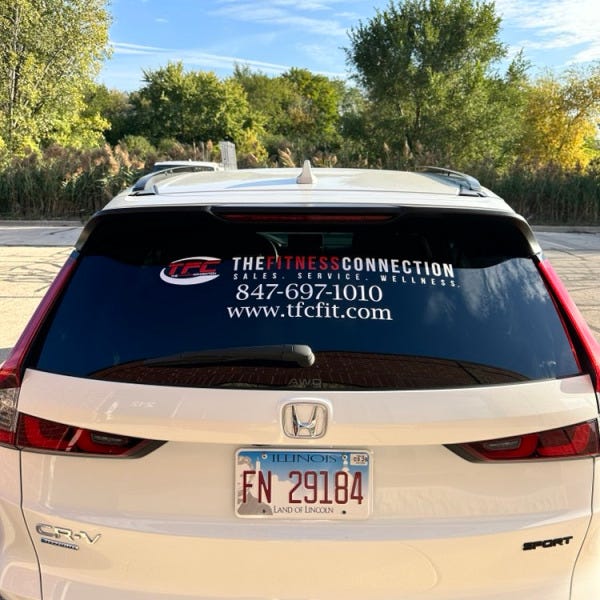 The Fitness Connection Rear Vehicle Graphics