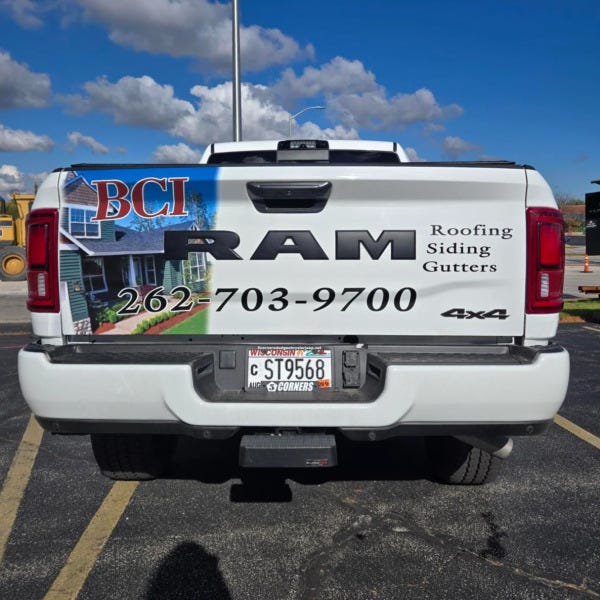 Vehicle Wrap: BCI Roofing1