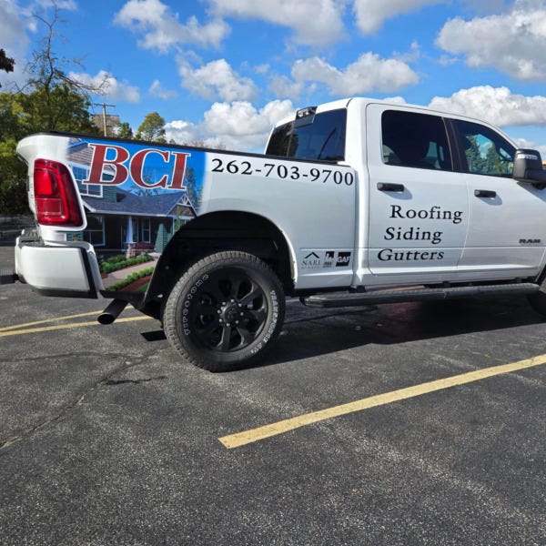 Vehicle Wrap: BCI Roofing