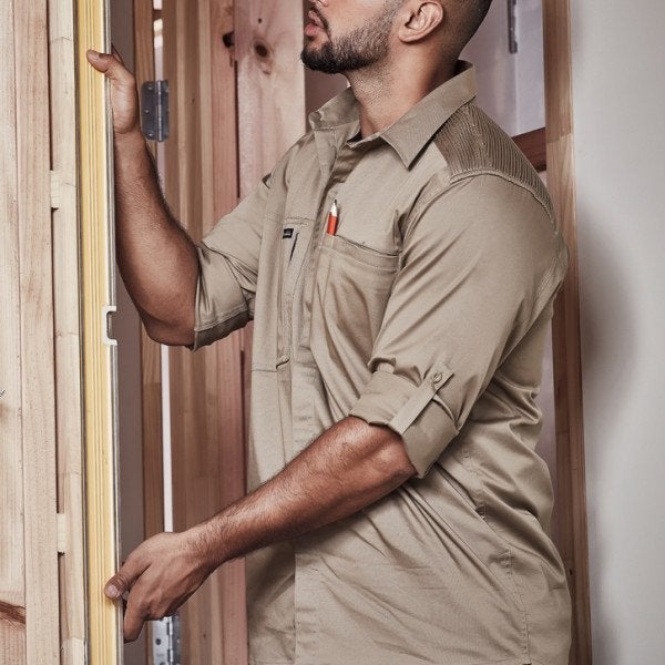 Custom Mens Streetworx L/S Stretch Shirt