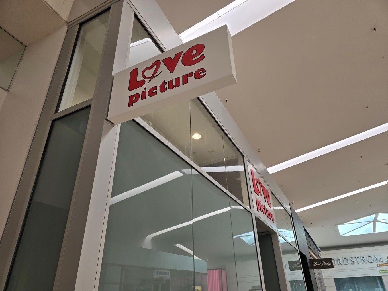 Love Picture Opens in Southcente Mall, Tukwila, WA - Storefront Signs