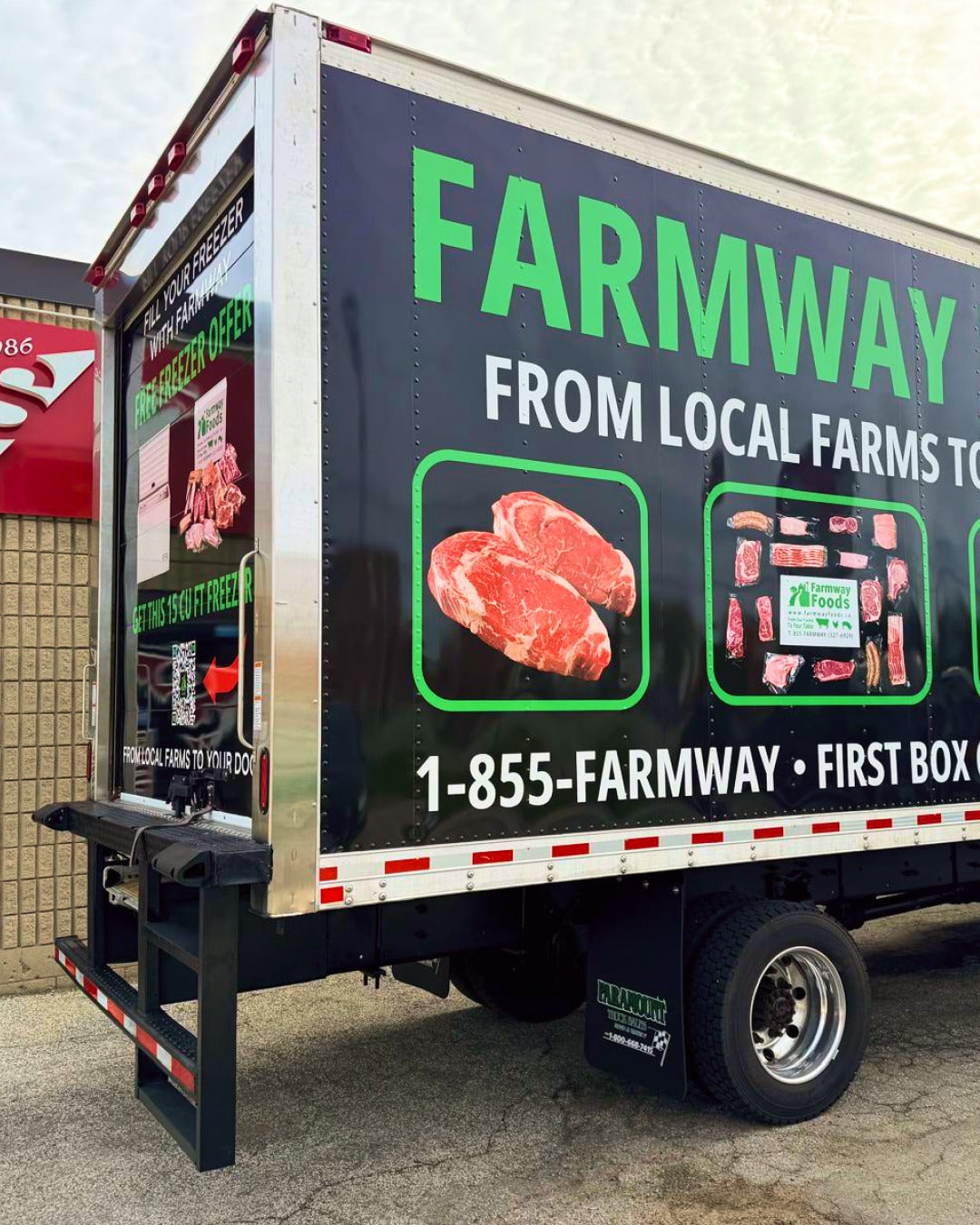 Bold Full Truck Wrap Rebrand for Farmway Foods by Signarama Oakville