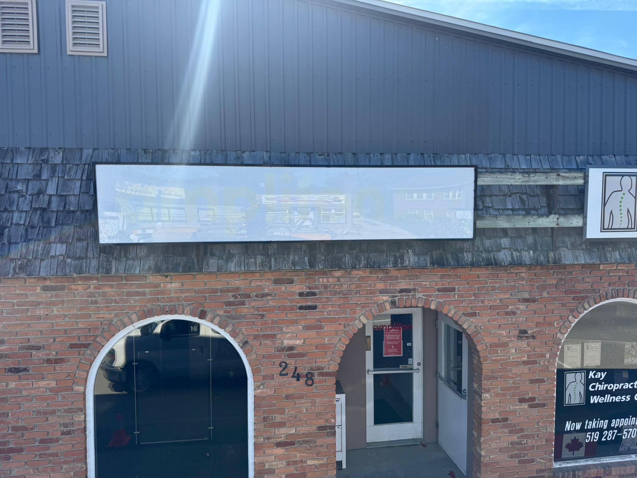 On-Site Vinyl Graphics Removal in Glencoe, Ontario for Amplifon — Fast, Professional & Hassle-Free