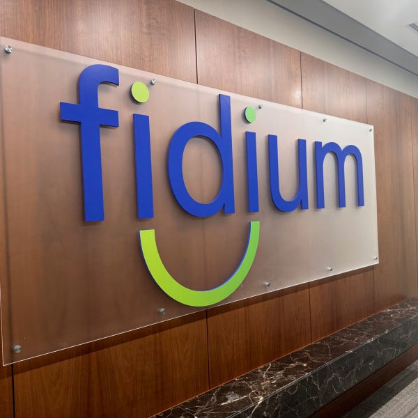 Fidium Fiber Lobby Signs