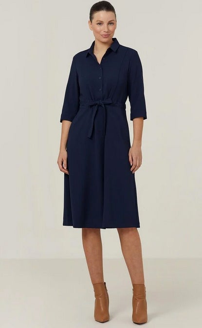Heavy Stretch Georgette Shirt Dress