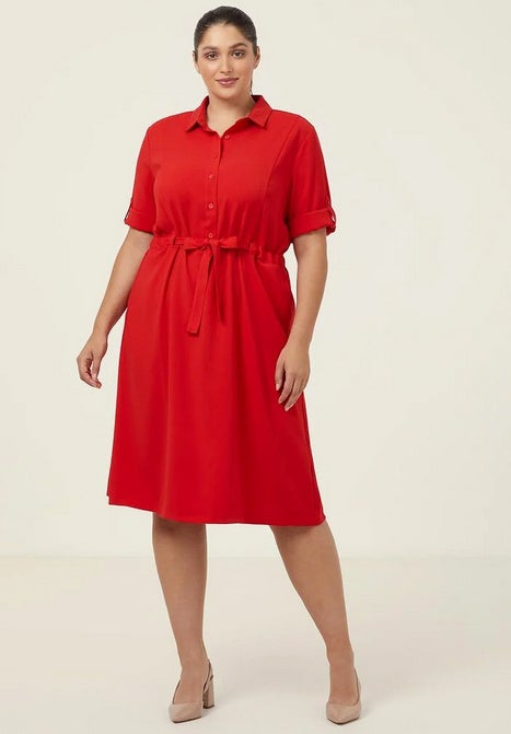Heavy Stretch Georgette Shirt Dress