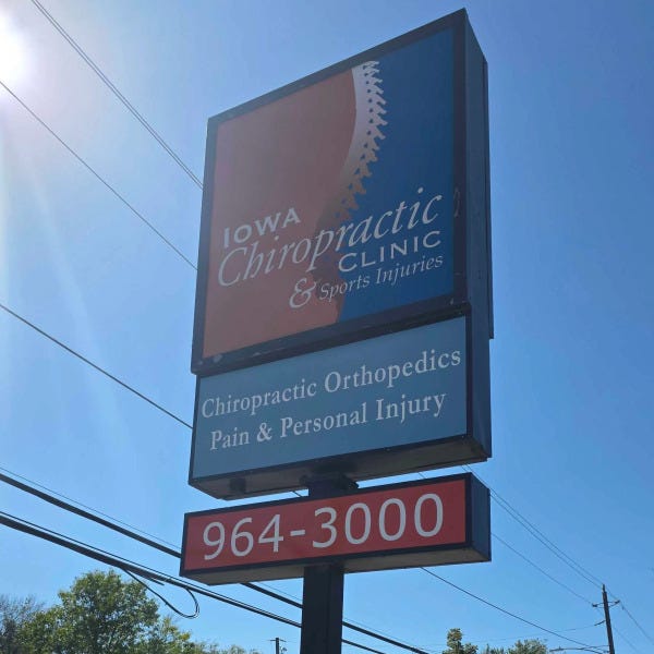 Ankeny - Iowa Chiropractic Clinic Sign Faces