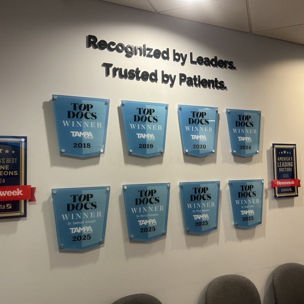 “Custom acrylic signs and office plaques designed for corporate branding, lobby displays, and professional interiors.  Customized, fabricated & installed by Signarama Spring Hill