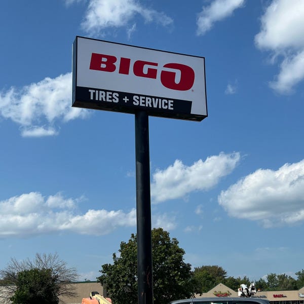 Ankeny - Big O Tires Sign Face