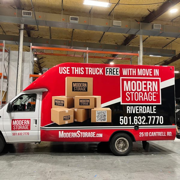Modern Storage_Driver Side_Vehicle Wrap
