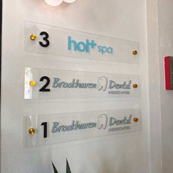 Directory using Acrylic and Standoffs