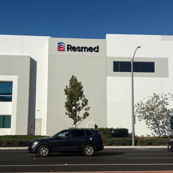 Resmed Building Sign