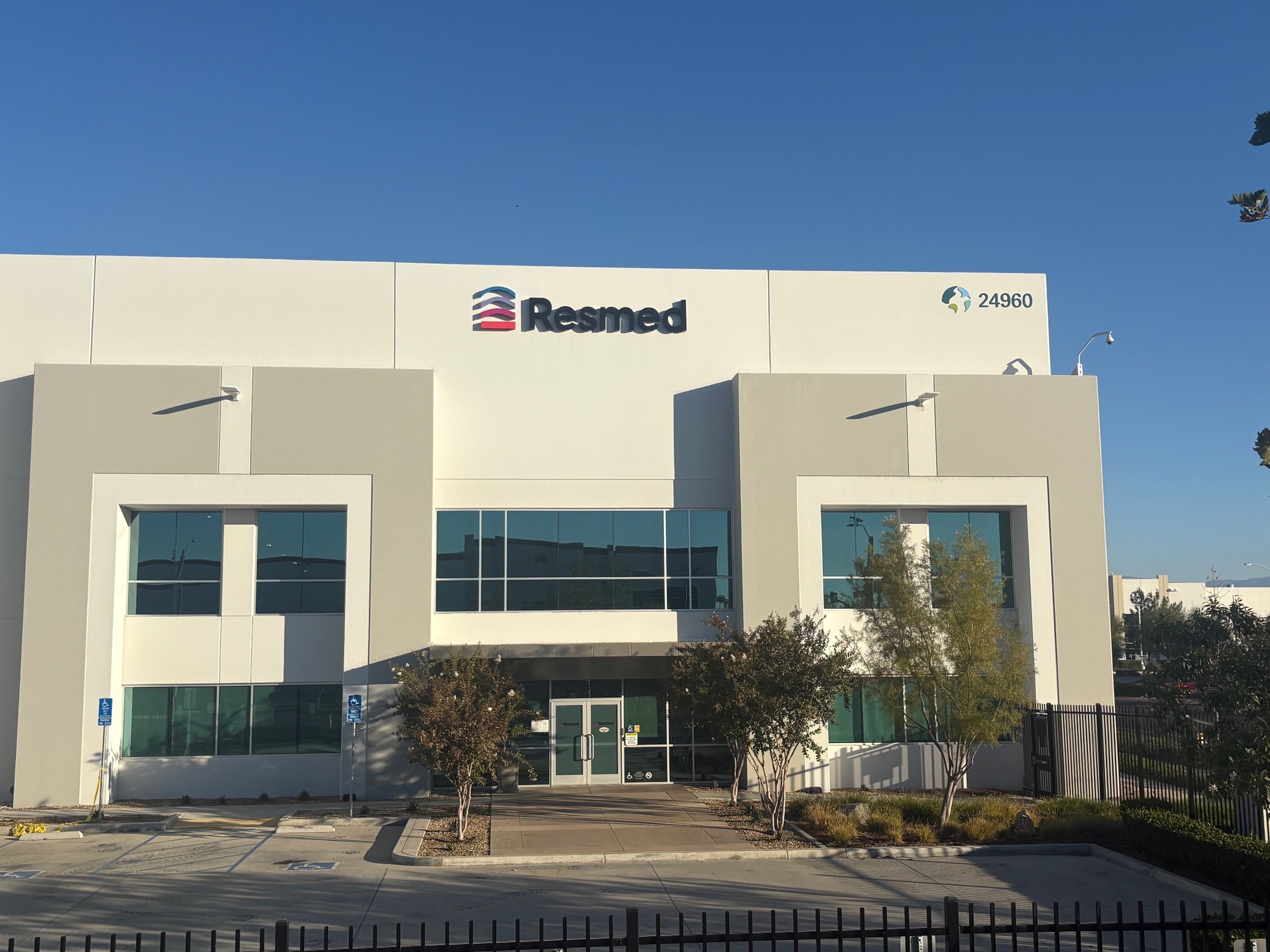 Bold New Building Sign for Resmed in Moreno Valley