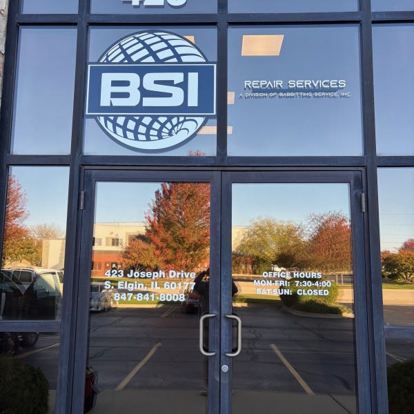 Babbitting Vinyl Door Graphics