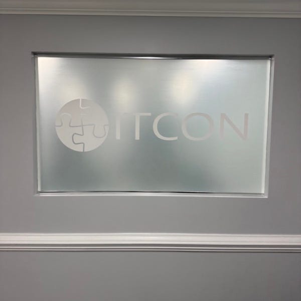 Transforming ITCON’s Vienna Headquarters: Frosted Conference Rooms & Modern ADA Signage by Signarama Tysons Corner