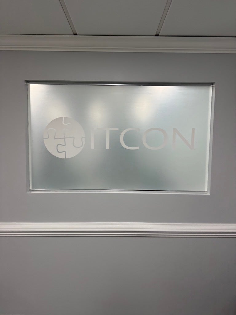 Transforming ITCON’s Vienna Headquarters: Frosted Conference Rooms & Modern ADA Signage by Signarama Tysons Corner