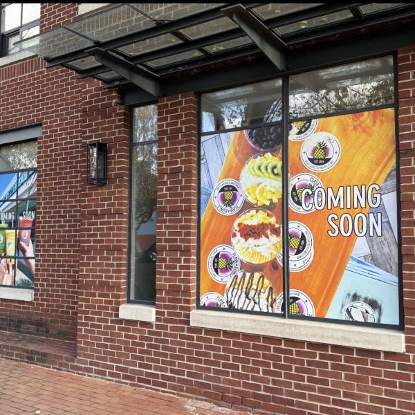 Playa Bowls Opens in Old Town Alexandria: Vibrant Construction Graphics by Signarama Tysons Corner