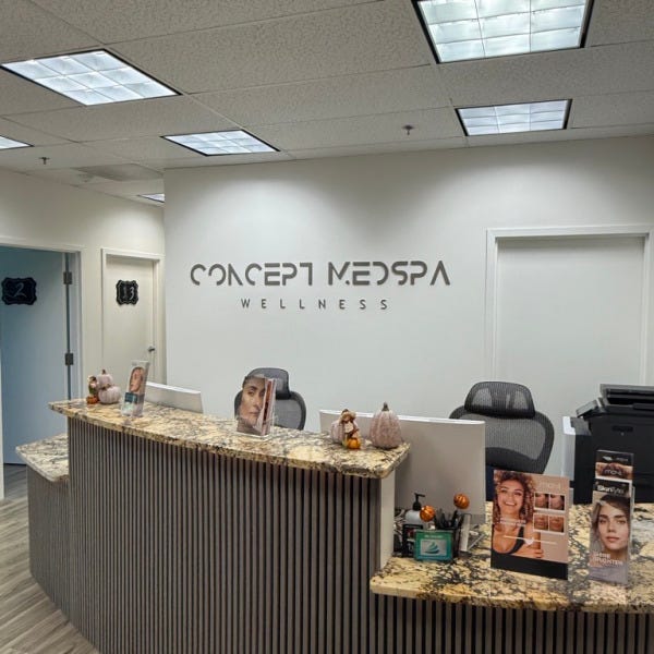 Transforming Concept Med Spa Vienna With Modern Acrylic Lettering & Interior Branding