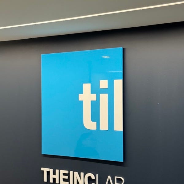 New Acrylic Lobby Sign Installed for The IncLab’s Tysons Office Expansion
