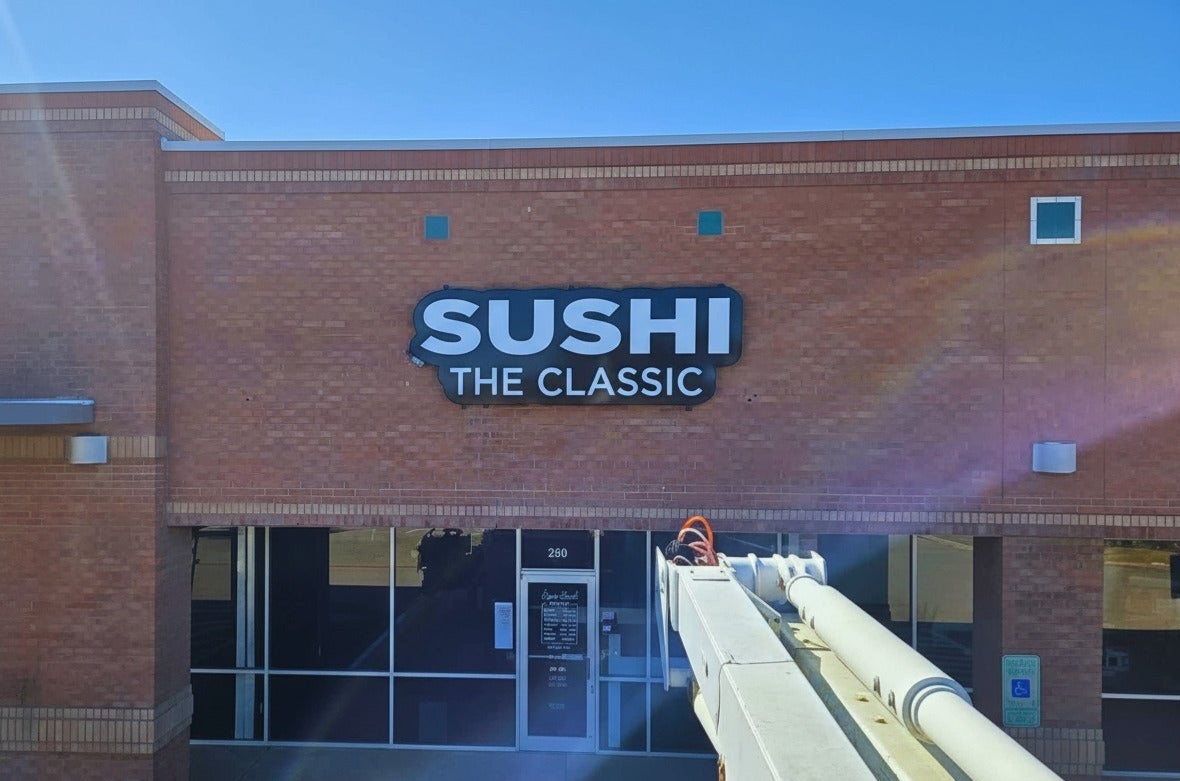 Sushi The Classic Stands Out with Custom Channel Letters by Signarama Plano