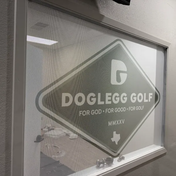 perf window for office windows at Doglegg golf
