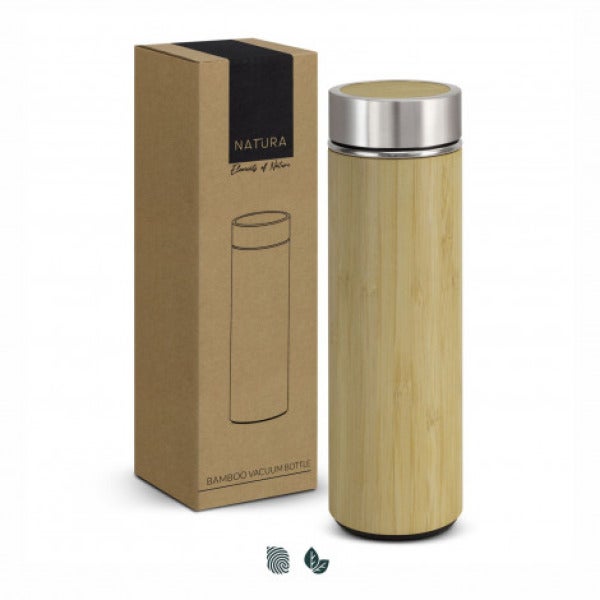 Custom NATURA Bamboo Vacuum Bottle