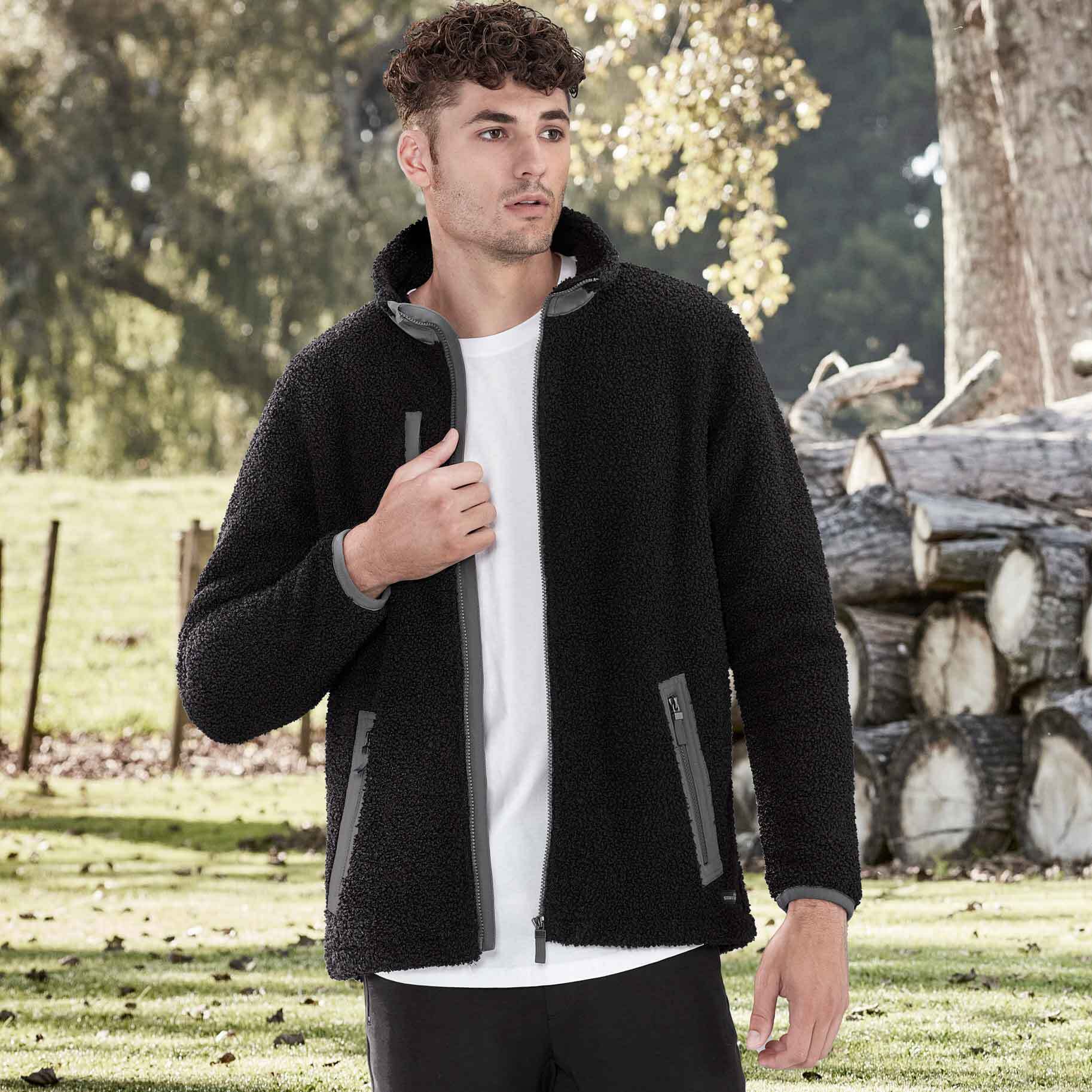 Unisex Streetworx Full Zip Sherpa Fleece